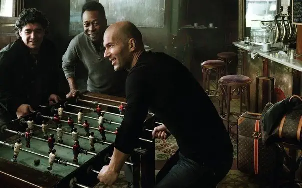 Diego Armando Maradona, Pele and Zinedine Zidane