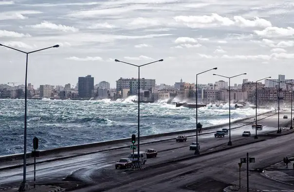 Waves in Havana, Cuba