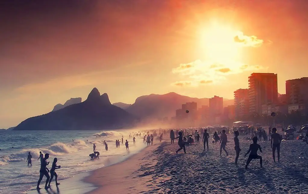 Evening in Rio-de-Janeiro, Brazil
