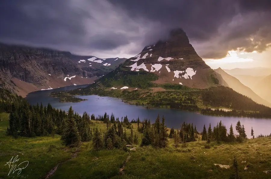 View in Glacier National Park, Canada