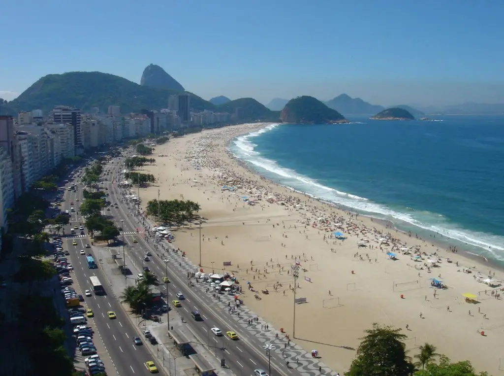 Plage Copacabana, Rio-de-Janeiro, Brazil