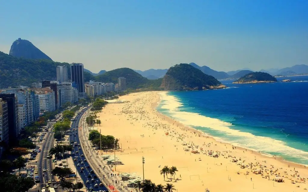 Plage Copacabana, Rio-de-Janeiro, Brazil