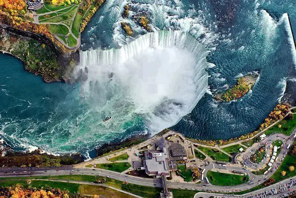View from above on Niagara Falls