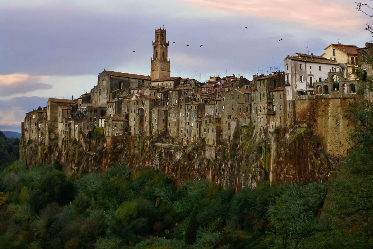 City-Rock. Pitigliano. Italy