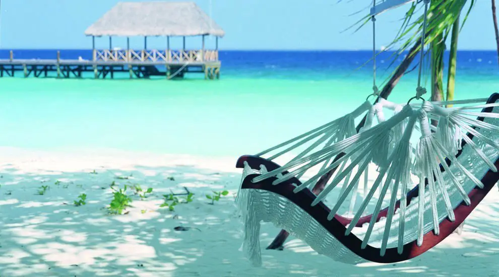 On the beach of Cocoa Island by COMO, South Male Atoll, Maldives