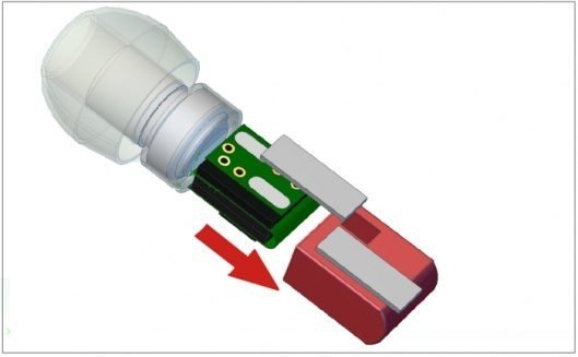 Портативный аудиоплеер размером с наушники