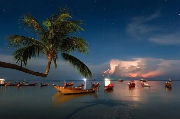 On the coast of the island of Tao, Thailand