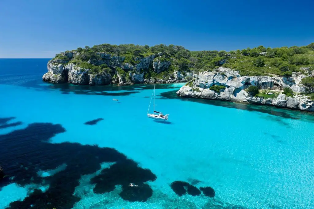Off the coast of Minorca, Spain