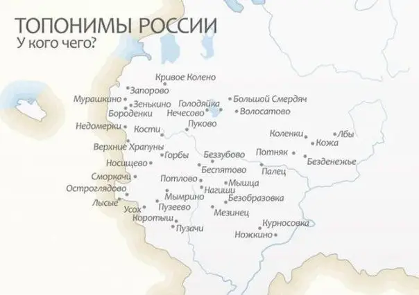 Странные названия населённых пунктов в России