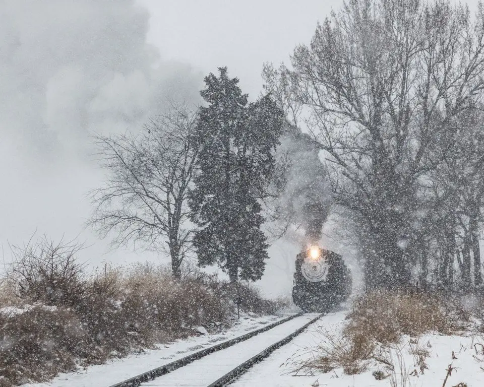 Train to Strasbourg, France
