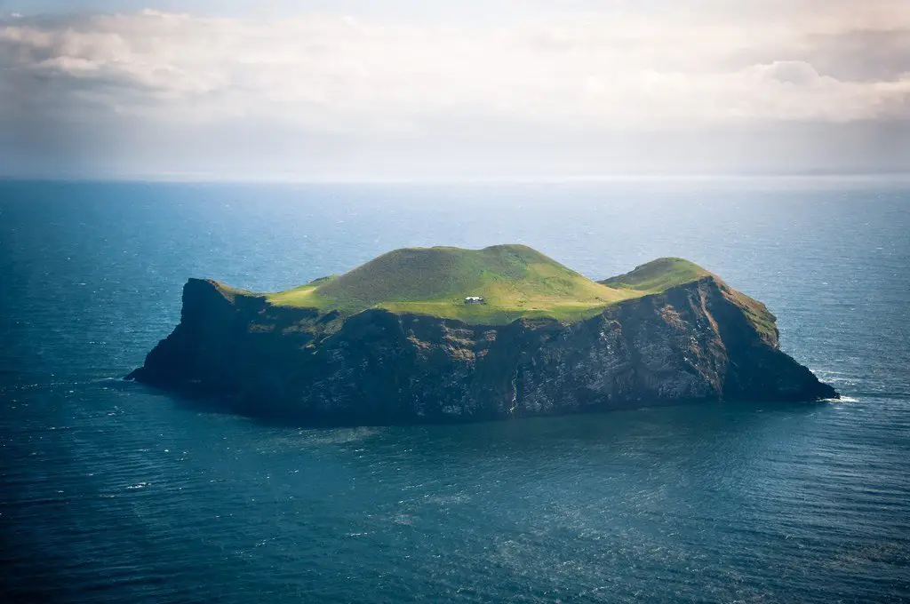 A lonely house on the island, Iceland