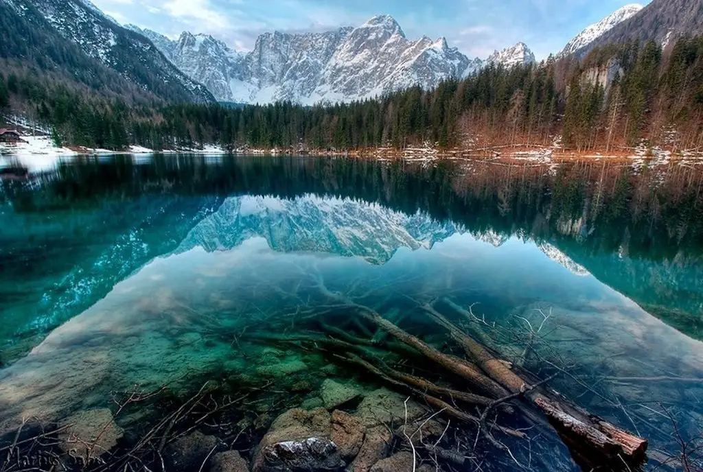 Crystal clear lake in Canada