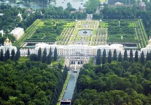 Вид на Петергоф, Санкт-Петербург, Россия