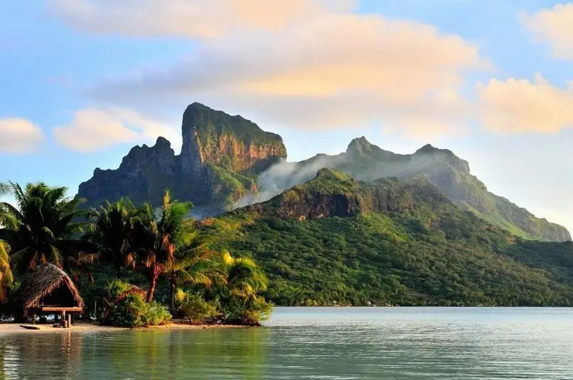 Coast of the island of Bora Bora, French Polynesia