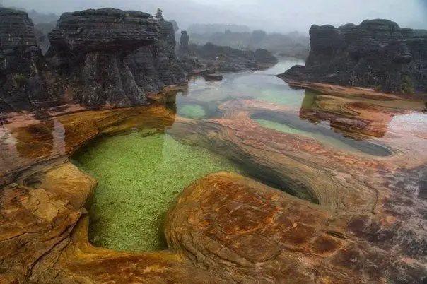 Natural pools, Mount Roraima, Venezuela