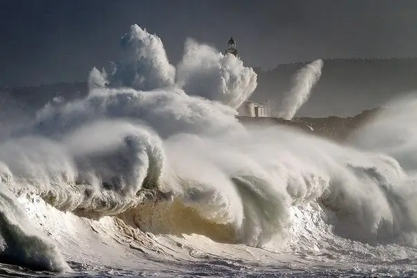 Storm off the coast of Great Britain