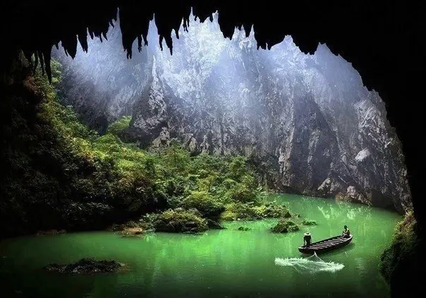 Lake in the cave, China