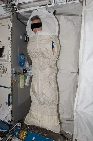 That's how astronauts sleep on the ISS!