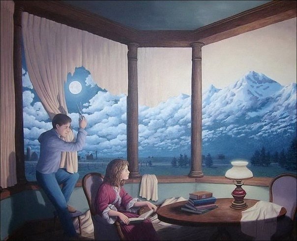 Роб Гонсалвес — канадский художник, яркий представитель редкого жанра — магического реализма
