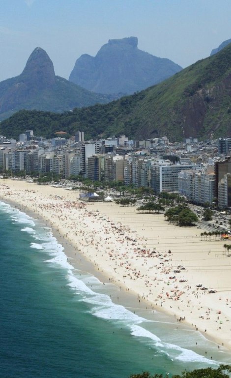 Plage Copacabana, Rio-de-Janeiro, Brazil