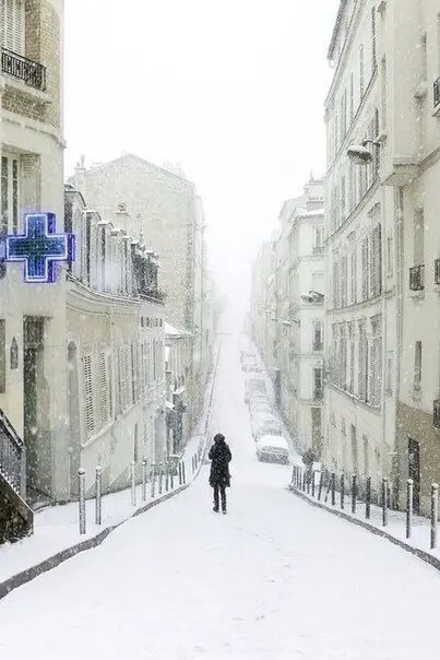 Зимний Париж, Франция