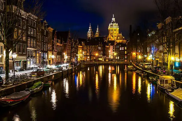 Evening cities of Europe