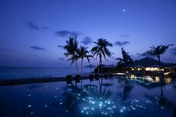 Night in the Maldives