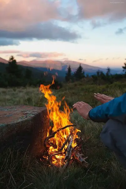 Evening in the mountains