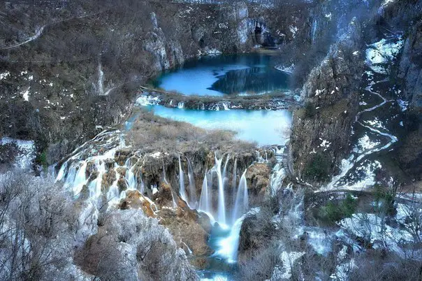 Waterfalls in the Plitvice Lakes, Croatia