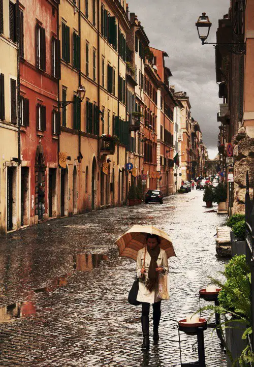 The streets of Rome. Italy