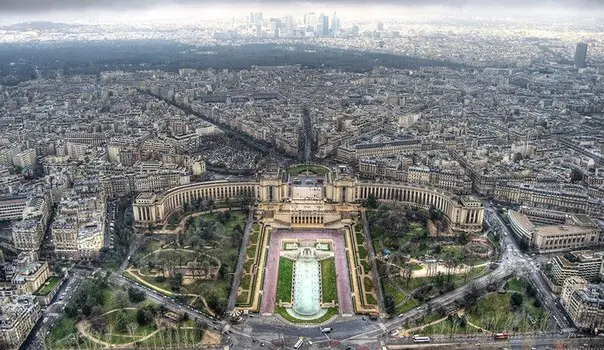 View from the top of the Eiffel Tower