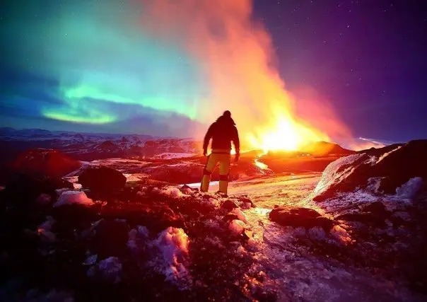 Nights in Iceland, volcano Eyyafyadlayekudl