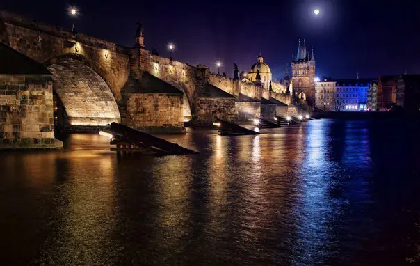 Evening in Prague, Czech Republic