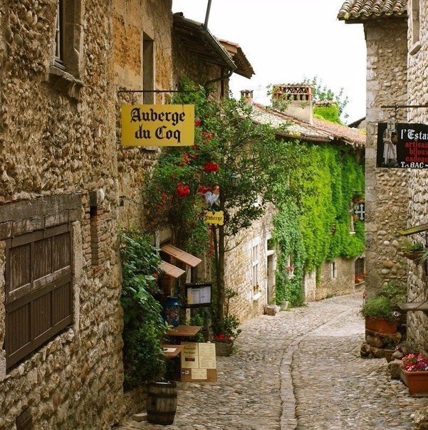 Medieval village of Peruges, France