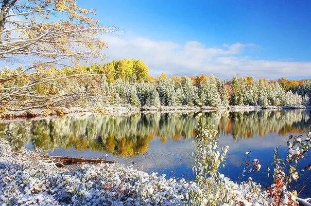 Fine line between autumn and winter