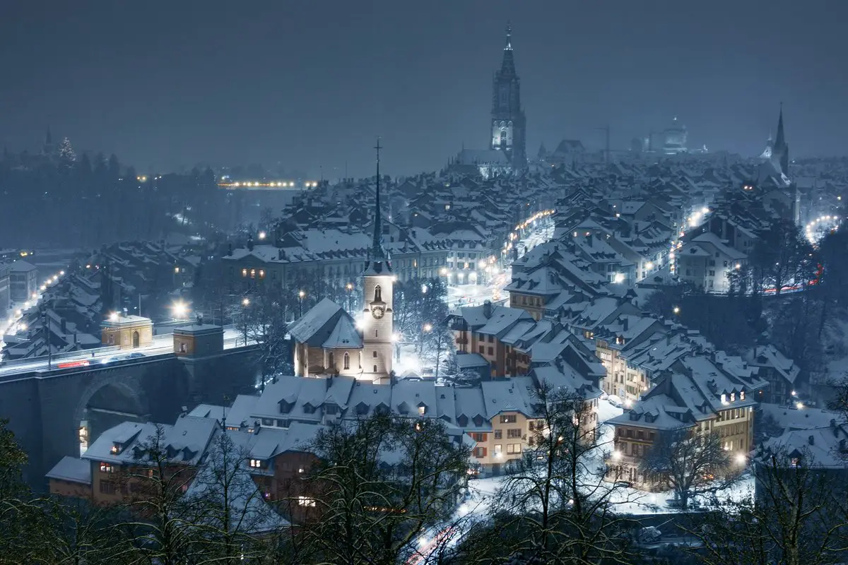 Ночной Берн, Швейцария