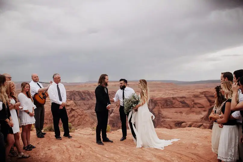 Свадьба в Гранд Каньоне. Фотограф Jordan Voth