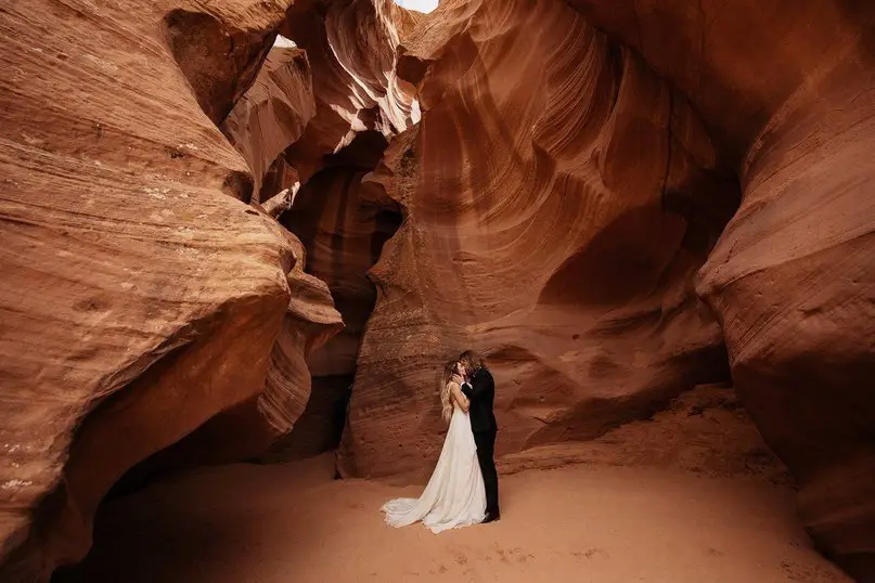 Свадьба в Гранд Каньоне. Фотограф Jordan Voth