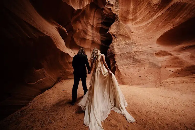 Свадьба в Гранд Каньоне. Фотограф Jordan Voth