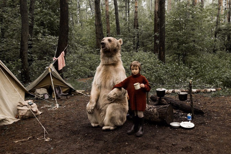 Медведь Степан пропагандирует отказ от охоты