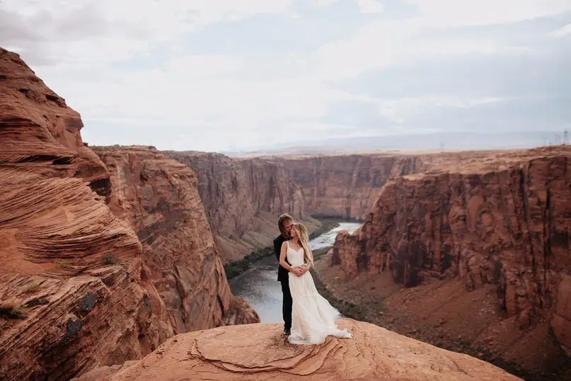 Свадьба в Гранд Каньоне. Фотограф Jordan Voth