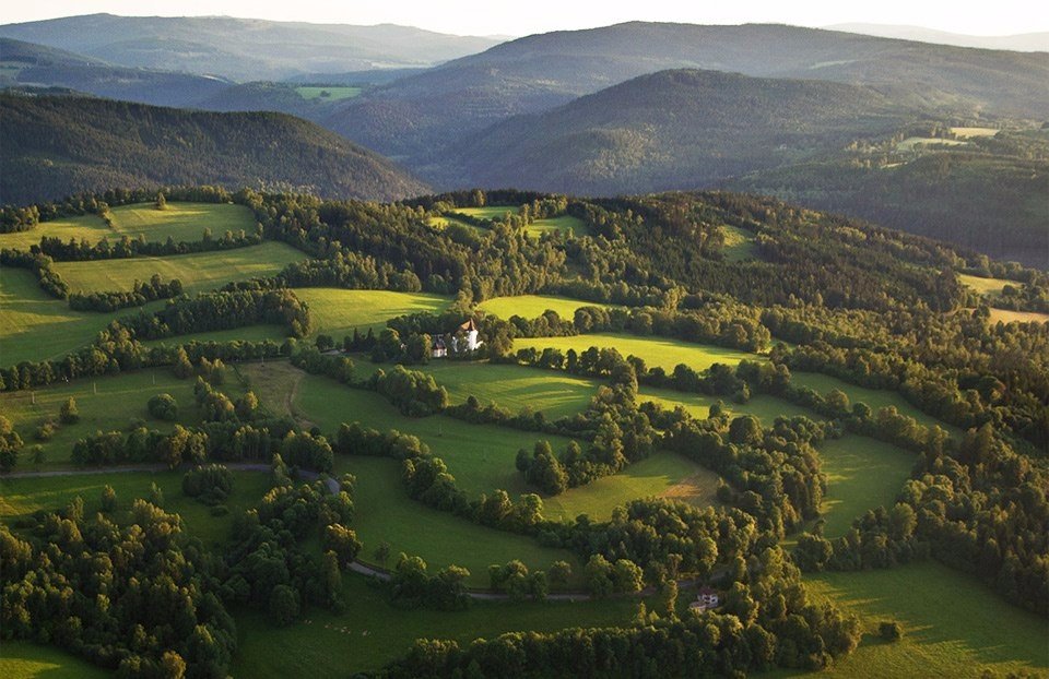 The hills of the Bohemian Forest, Czech Republic