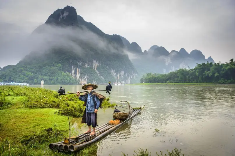 The Lijiang River is one of the most beautiful and picturesque rivers in China.