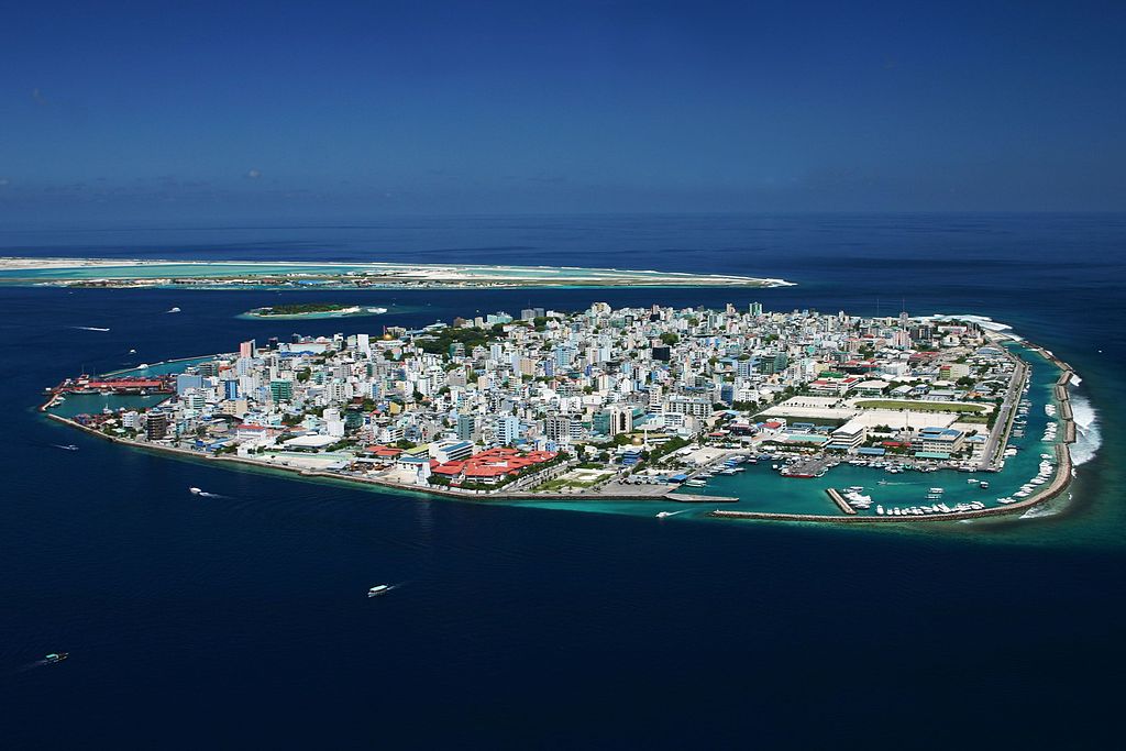 The capital of the Maldives, the city of Male