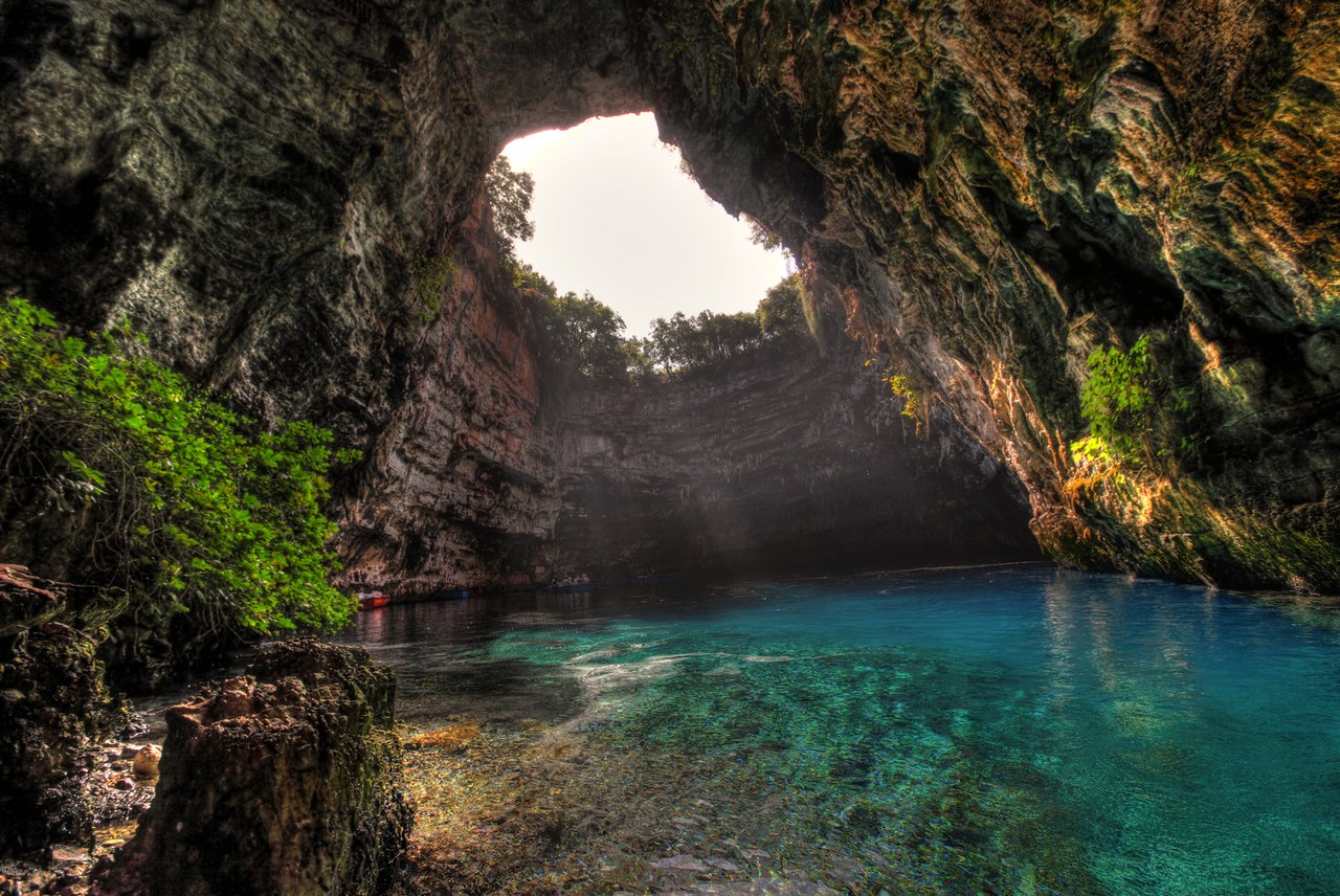 Печера Мелісані, острів Кефалонія, Греція