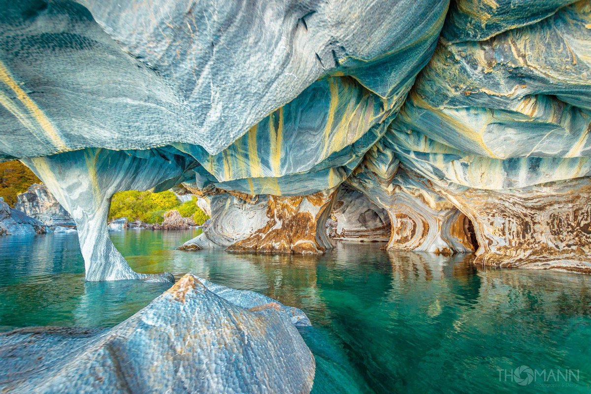 Marble caves of Lake Chile Chico, Chile