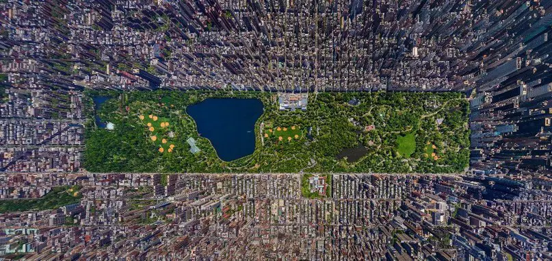 Центральный парк, Нью-Йорк, США - оазис в каменных джунглях. 