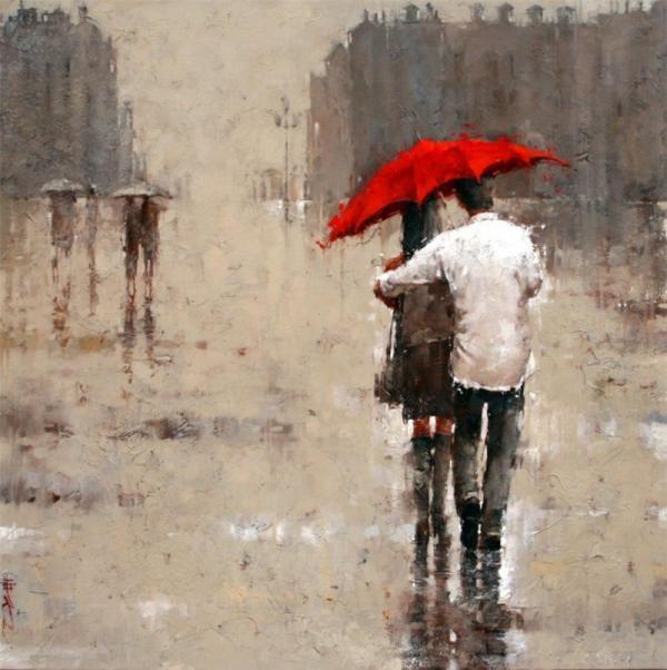 Дождливое настроение художника Эндрю Кона.