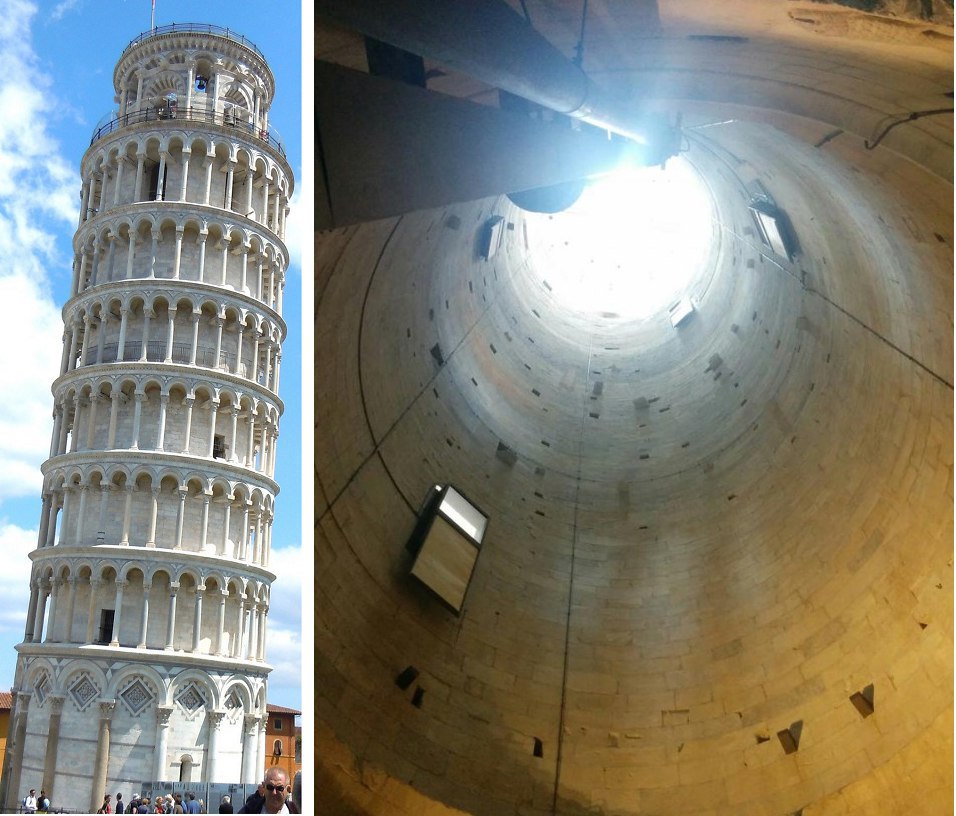 Did you know that the Leaning Tower of Pisa is empty inside?