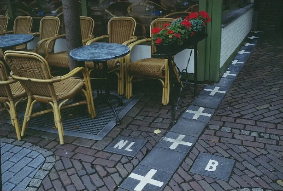 The border between the Netherlands and Belgium